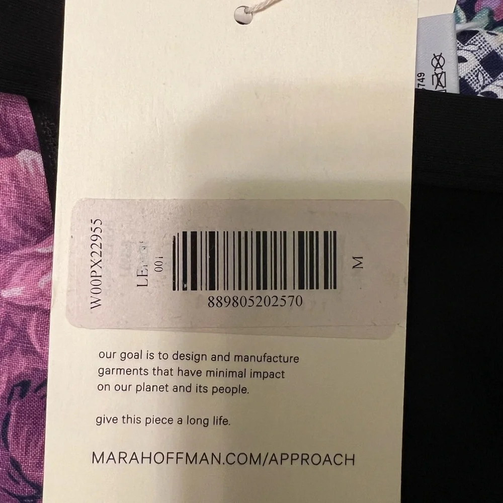 Mara Hoffman Swim Black Hipster Lenni Bikini Bottom Eco Friendly NWT M #2453 - Picture 9 of 10